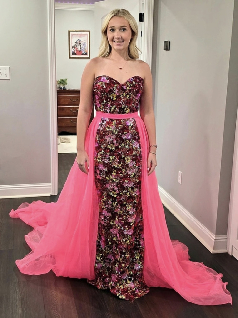 Fashion Nova Sequin Gown. ***Overskirt Listed Separately.
